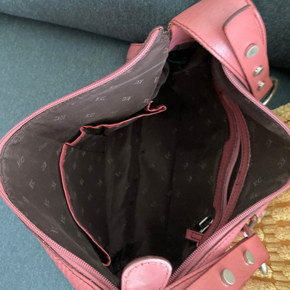 Kenneth Cole Pink Leather Satchel - Picture 6 of 6